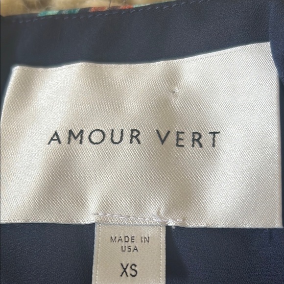 Amour Vert 100% Silk Dakota Saint Cloud Floral Print Dress Size XS - Picture 2 of 9